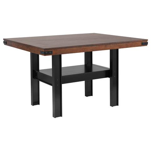 Mayfield 60-inch Counter Height Dining Table Mango OakMango Oak / Black