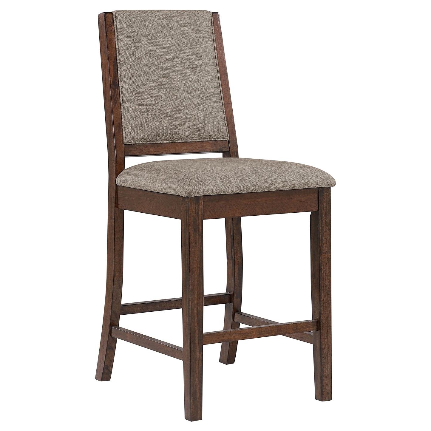 frankie upholstered counter chair mango oak (set of 2)