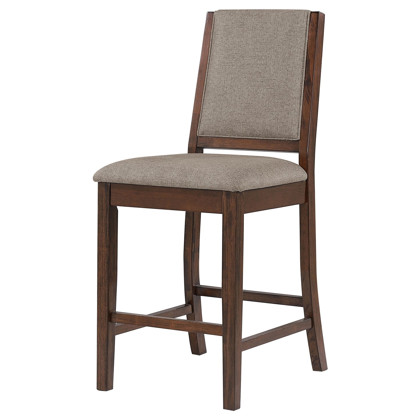 frankie upholstered counter chair mango oak (set of 2)