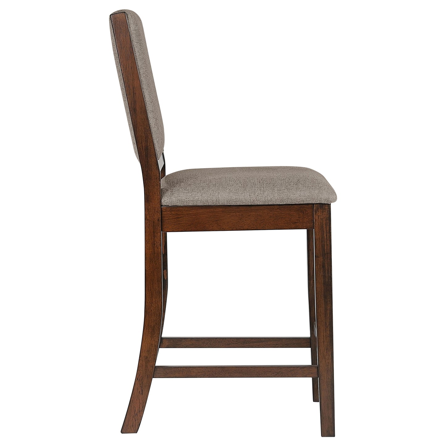 frankie upholstered counter chair mango oak (set of 2)