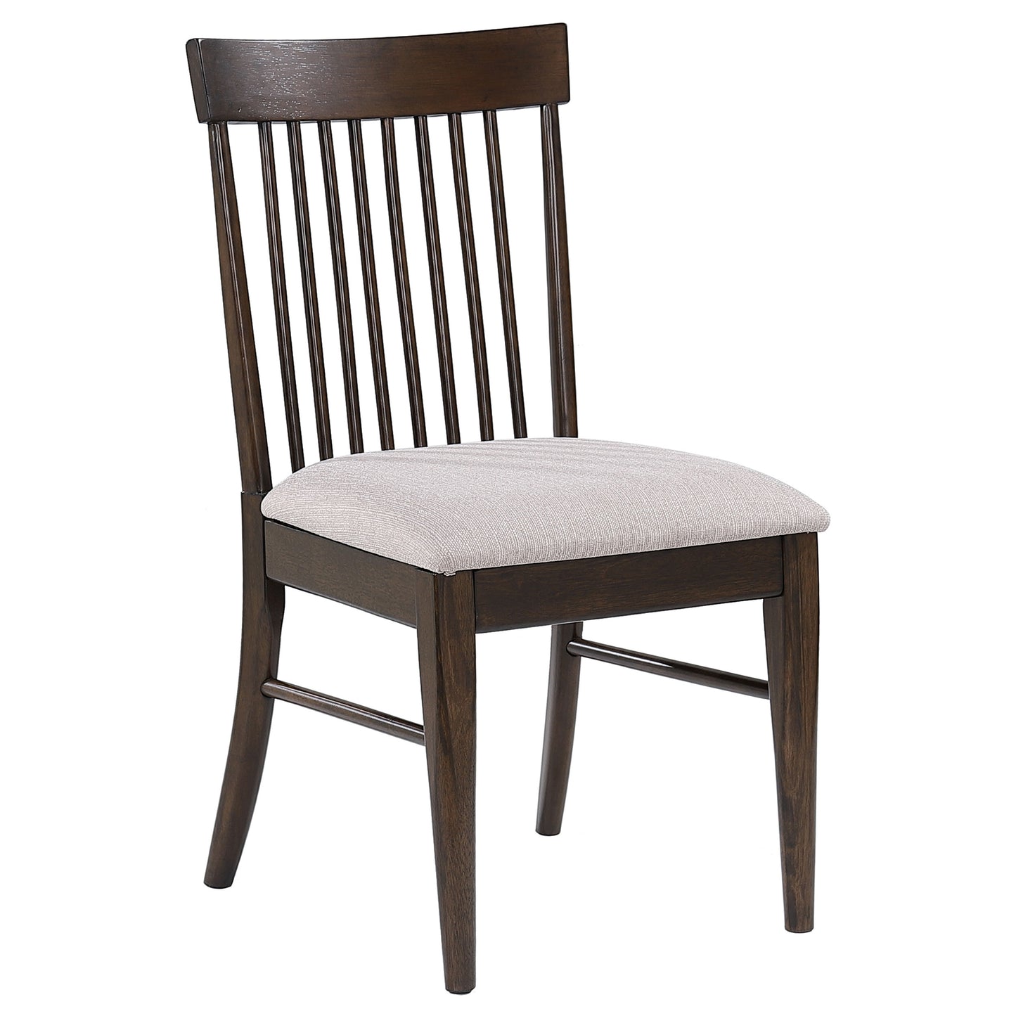 rhea wood dining side chair dark walnut (set of 2)