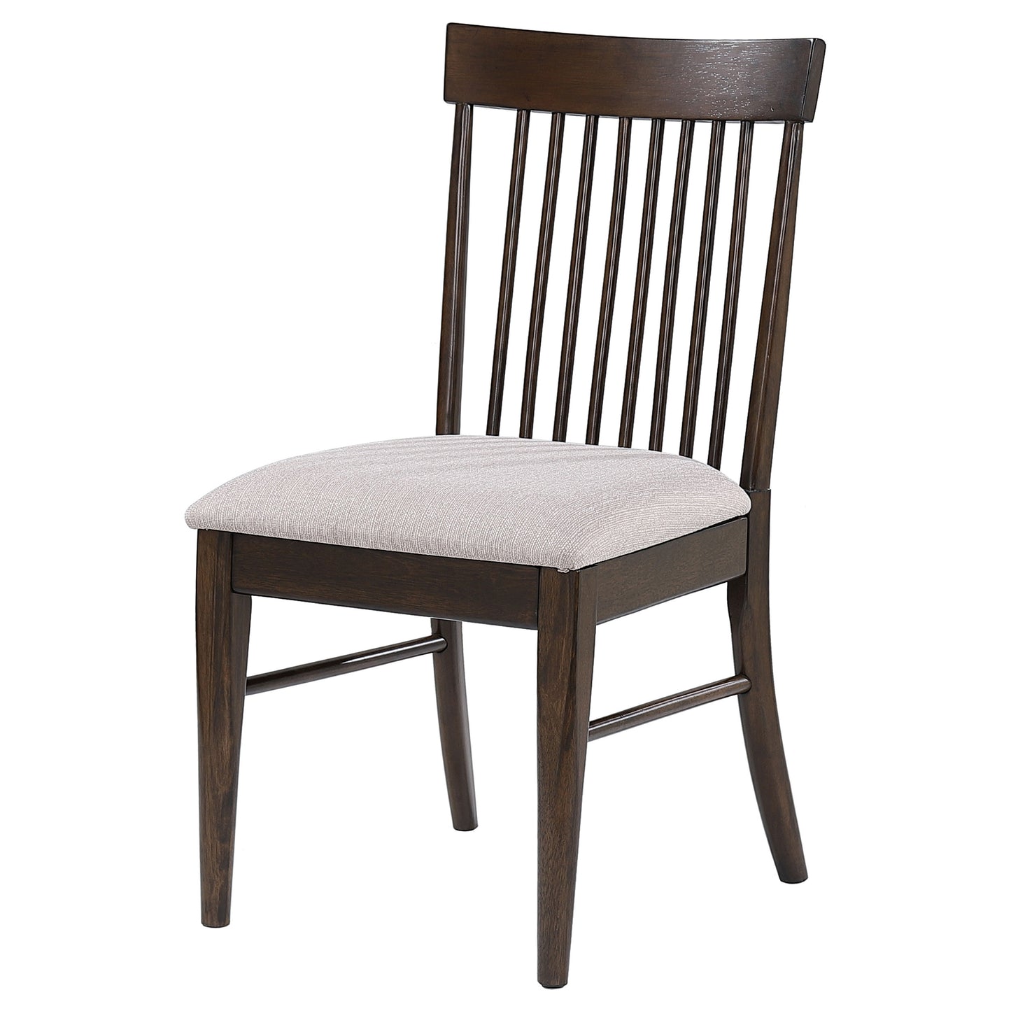 rhea wood dining side chair dark walnut (set of 2)