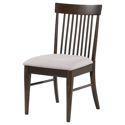 Rhea Wood Dining Side Chair Dark Walnut (Set of 2)