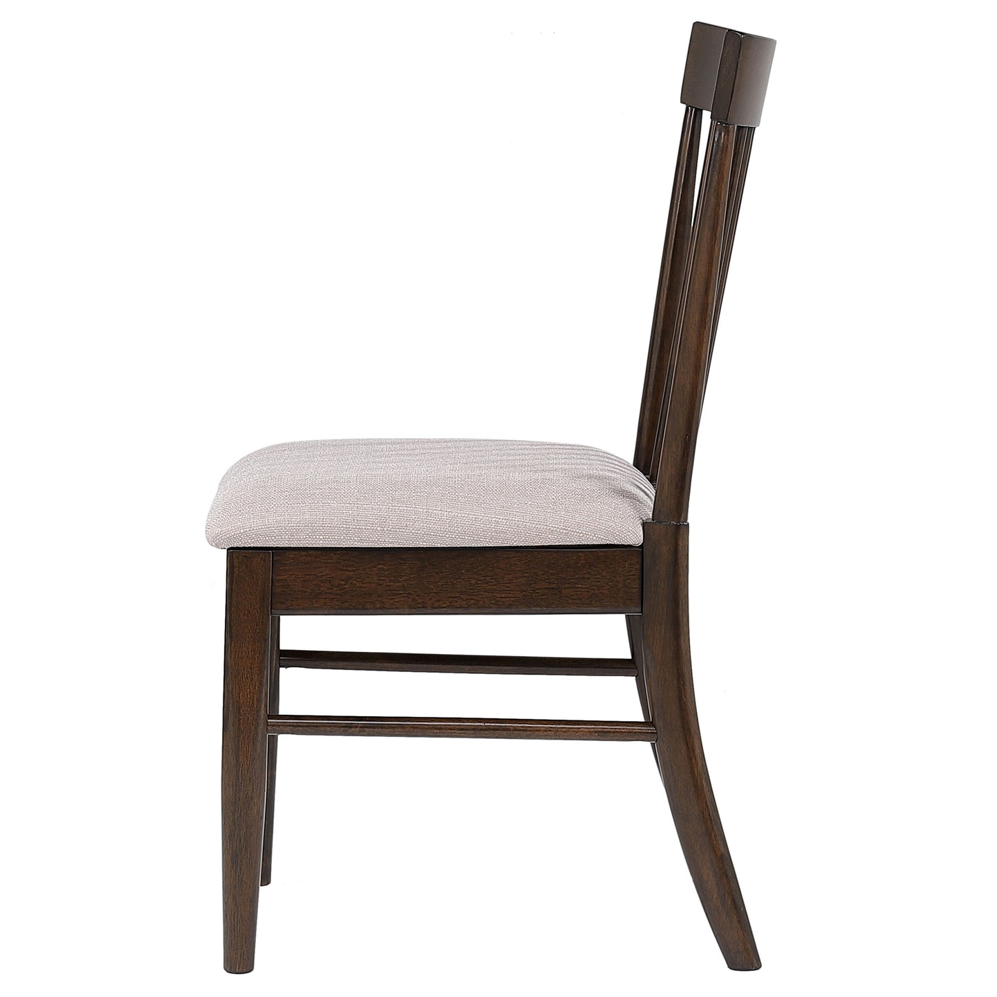 rhea wood dining side chair dark walnut (set of 2)