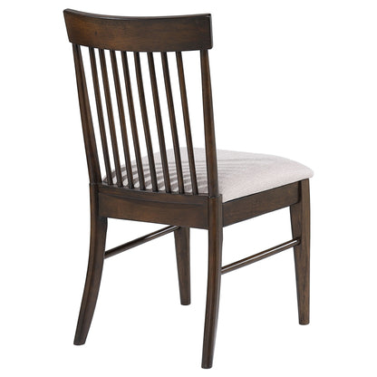 Rhea Wood Dining Side Chair Dark Walnut (Set of 2)