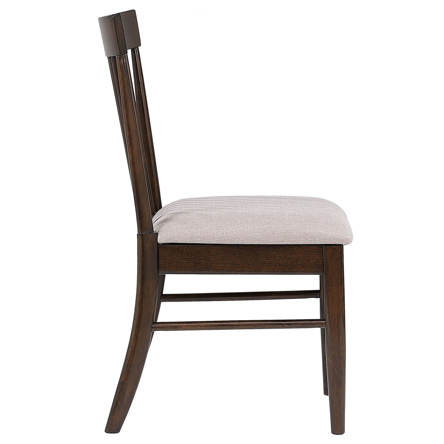 rhea wood dining side chair dark walnut (set of 2)