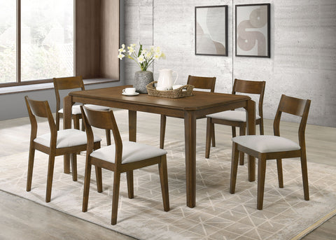 Cheyanne 7-piece 59-inch Rectangular Dining Set Dark BrownDark Brown