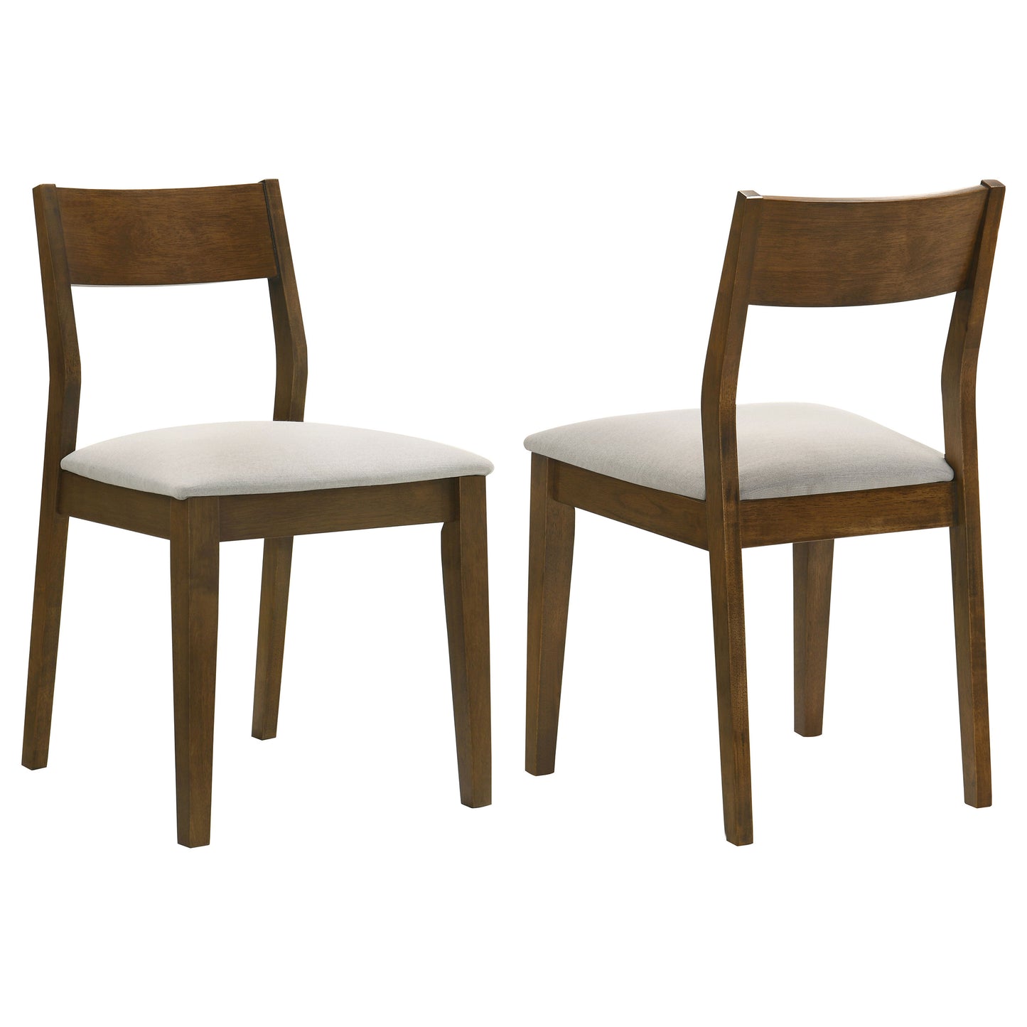 cheyanne dining chair upholstered seat dark brown (set of 2)dark brown