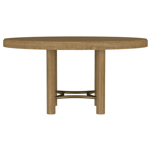 Tilbury 7-piece Round Dining Table Set Sand Wash and Black