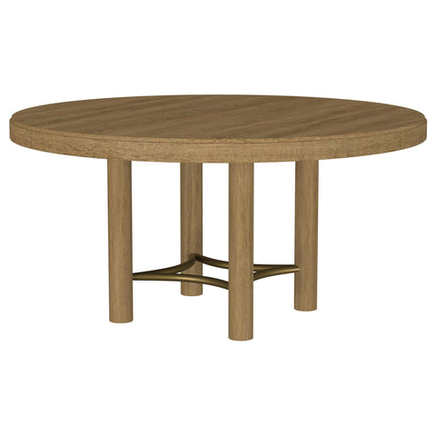 Tilbury 7-piece Round Dining Table Set Sand Wash and Black
