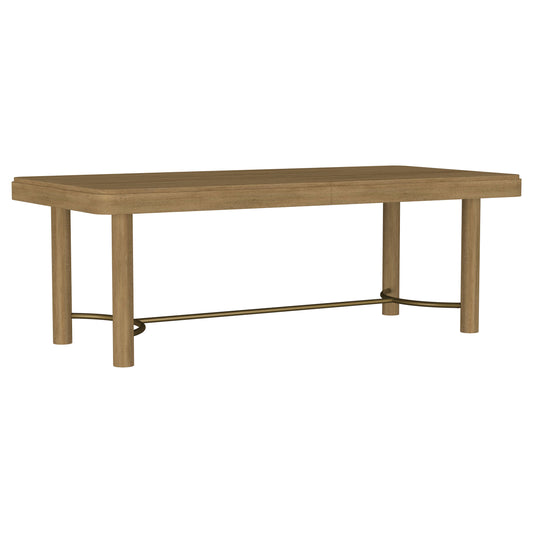 Linnea 104-inch Extension Leaf Dining Table Sand Wash