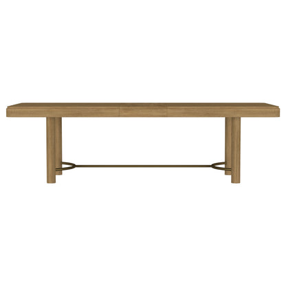 Linnea 104-inch Extension Leaf Dining Table Sand Wash