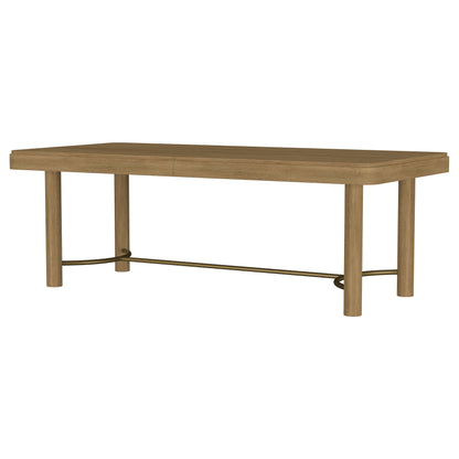 Linnea 104-inch Extension Leaf Dining Table Sand Wash