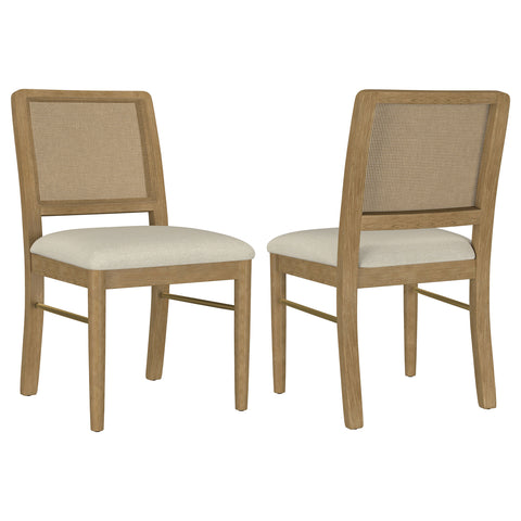 Linnea Rattan Cane Dining Side Chair Sand Wash (Set of 2)