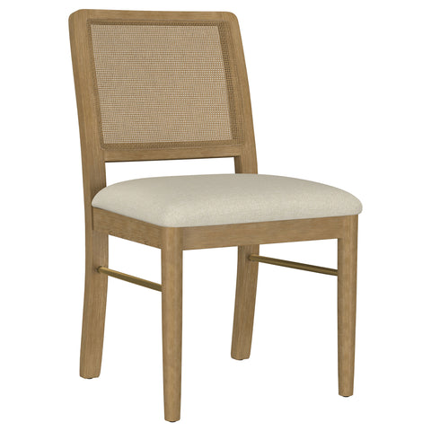Linnea Rattan Cane Dining Side Chair Sand Wash (Set of 2)