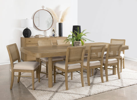 Linnea Rattan Cane Dining Side Chair Sand Wash (Set of 2)