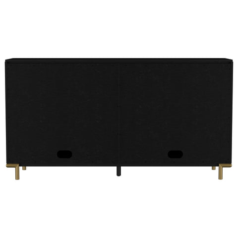 Linnea 2-drawer Cane Door Dining Sideboard Server Black
