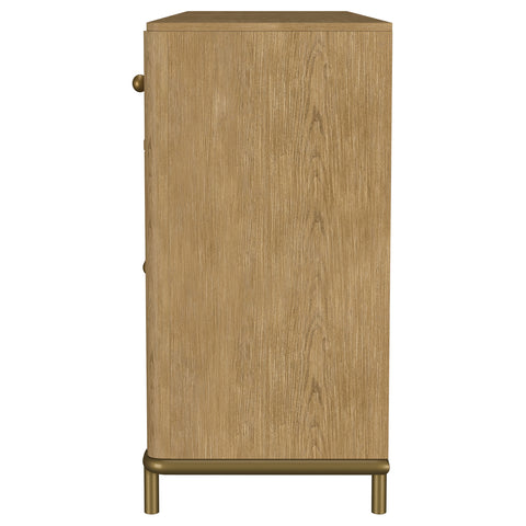 Linnea 2-drawer Cane Door Dining Sideboard Server Sand Wash