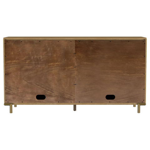 Linnea 2-drawer Cane Door Dining Sideboard Server Sand Wash