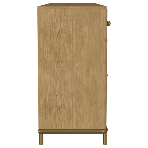 Linnea 2-drawer Cane Door Dining Sideboard Server Sand Wash