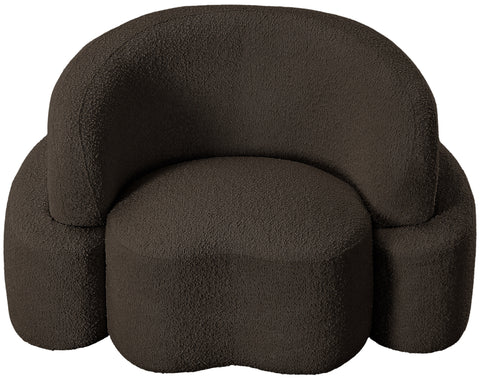 Vance Brown Boucle Fabric Chair C