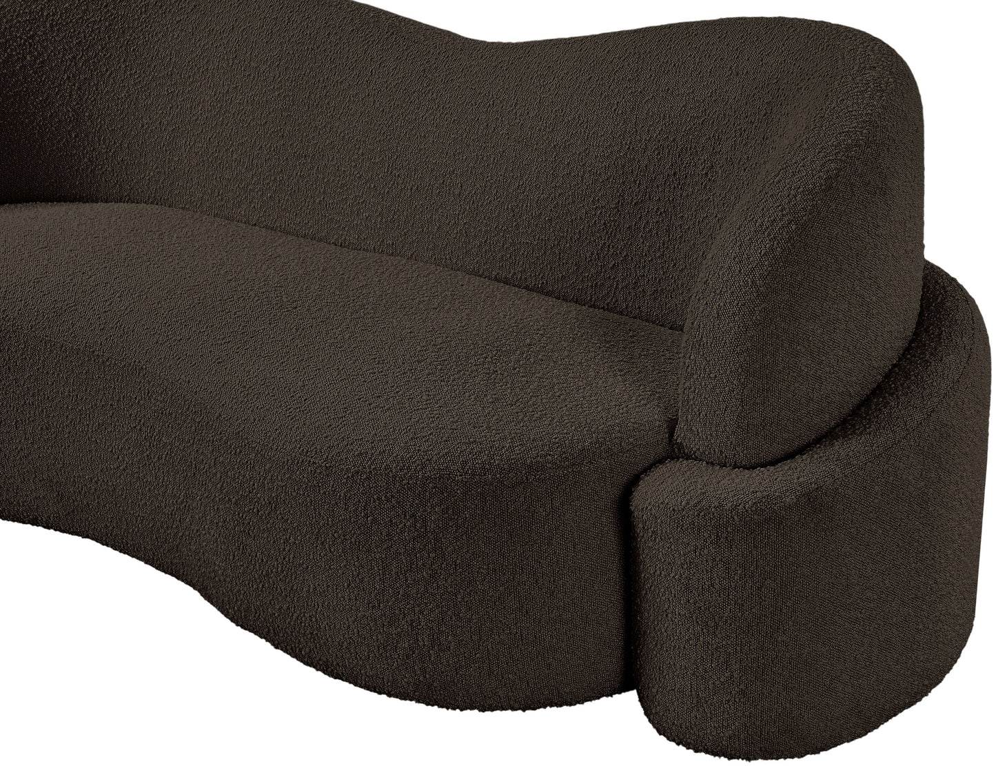 vance brown boucle fabric loveseat l