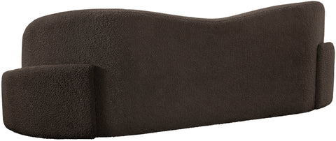 Vance Brown Boucle Fabric Sofa S