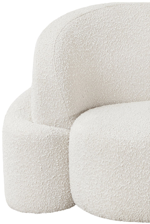Vance Cream Boucle Fabric Chair C