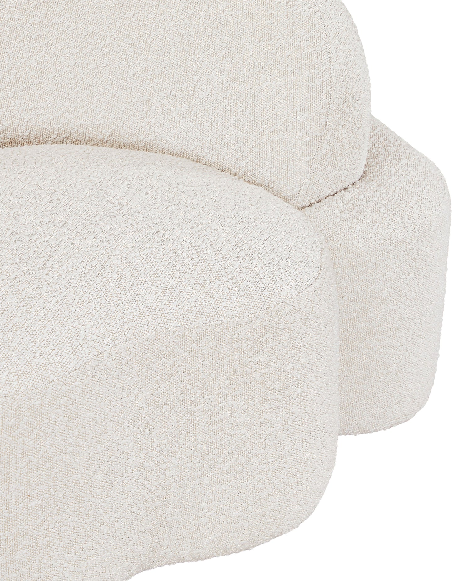 vance cream boucle fabric chair c