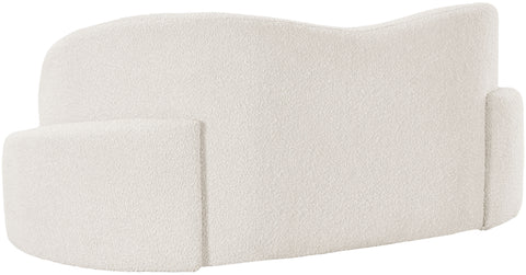 Vance Cream Boucle Fabric Loveseat L