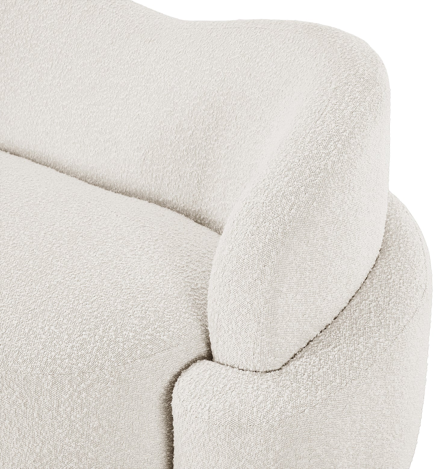 vance cream boucle fabric sofa s