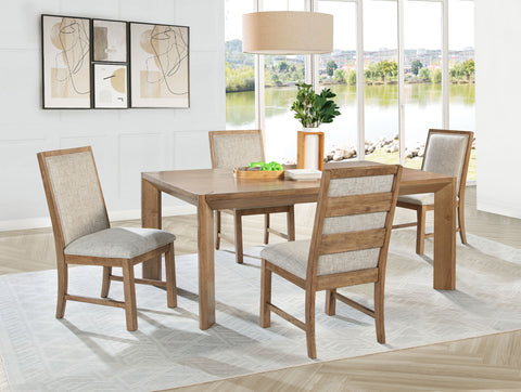 Shannon 5-piece 72-inch Rectangular Dining Set Natural BrownNatural Brown