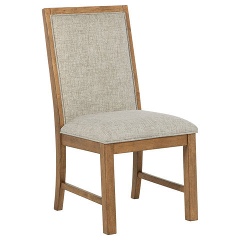 Shannon Upholstered Dining Side Chair Brown (Set of 2)Natural Brown
