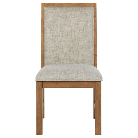 Shannon Upholstered Dining Side Chair Brown (Set of 2)Natural Brown