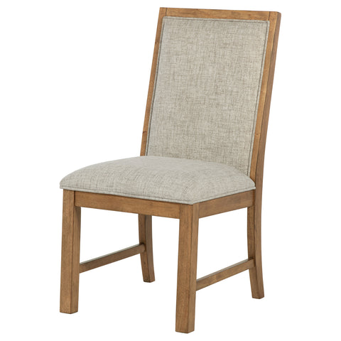 Shannon Upholstered Dining Side Chair Brown (Set of 2)Natural Brown