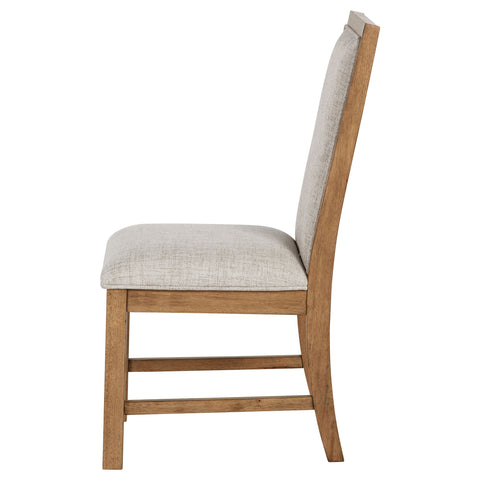 Shannon Upholstered Dining Side Chair Brown (Set of 2)Natural Brown