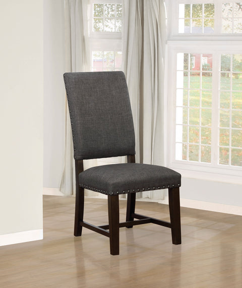 Beaufort Upholstered Dining Side Chair Warm Grey (Set of 2)Warm Grey