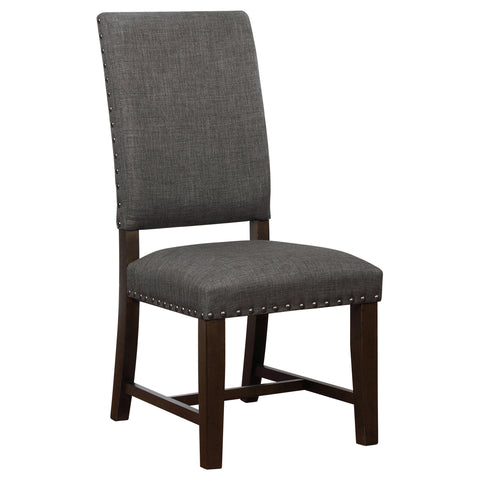 Beaufort Upholstered Dining Side Chair Warm Grey (Set of 2)Warm Grey
