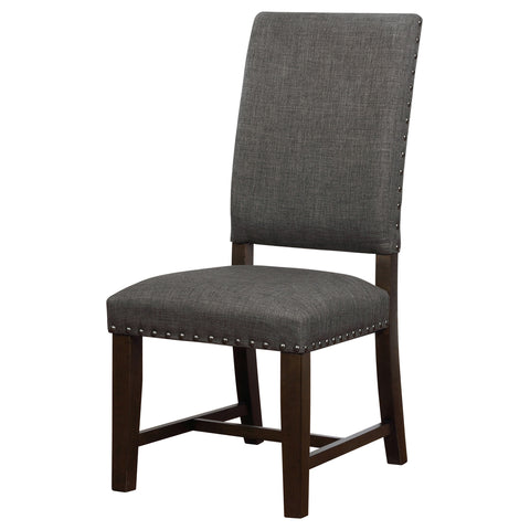 Beaufort Upholstered Dining Side Chair Warm Grey (Set of 2)Warm Grey