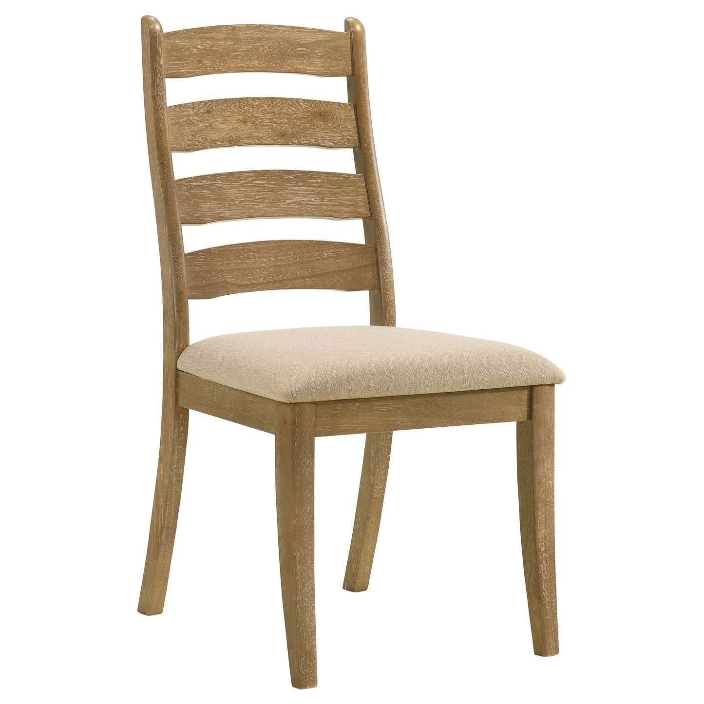 trisha wood dining side chair brown oak (set of 2)