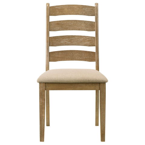 Cinder Wood Dining Side Chair Brown Oak (Set of 2)Latte / Brown Oak