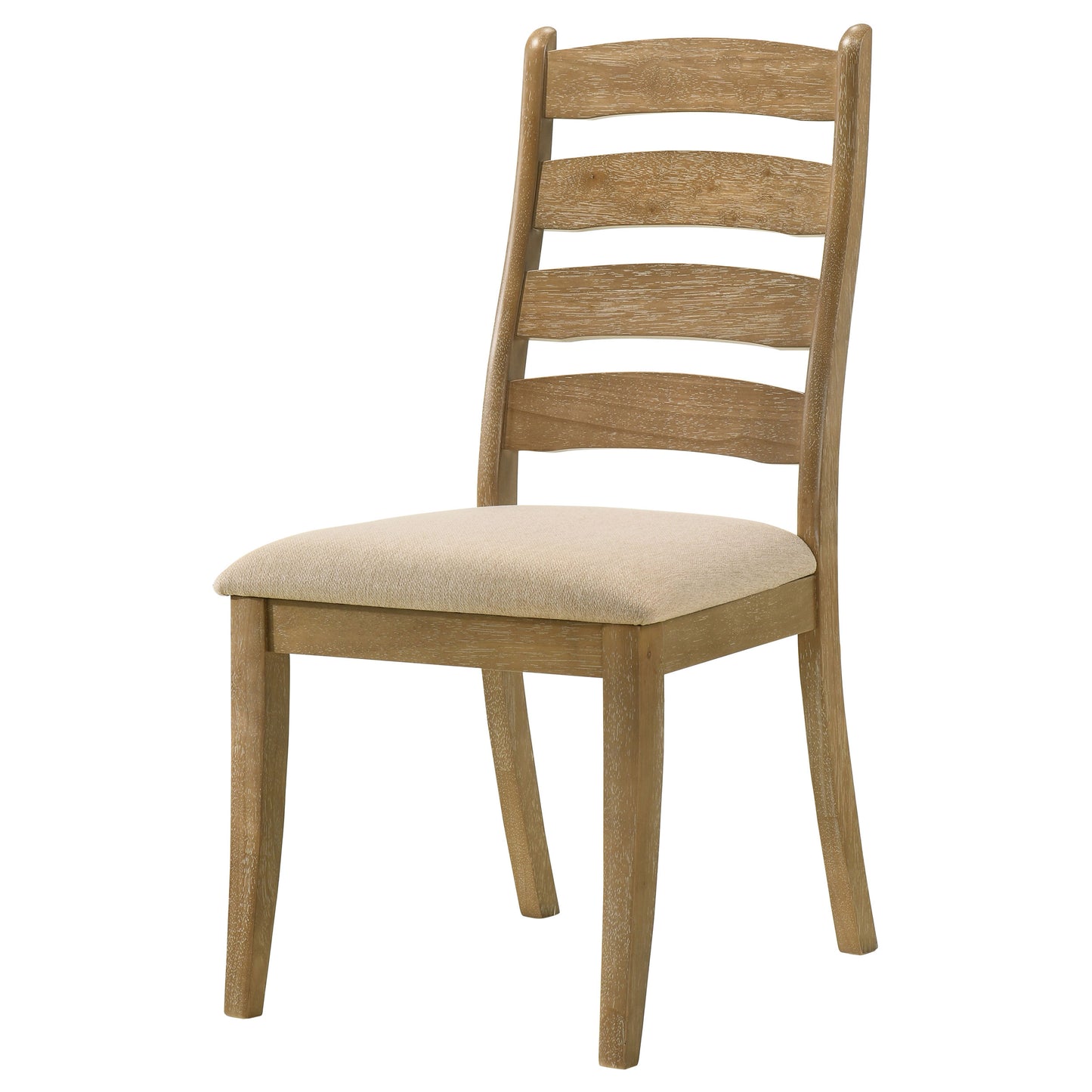 trisha wood dining side chair brown oak (set of 2)