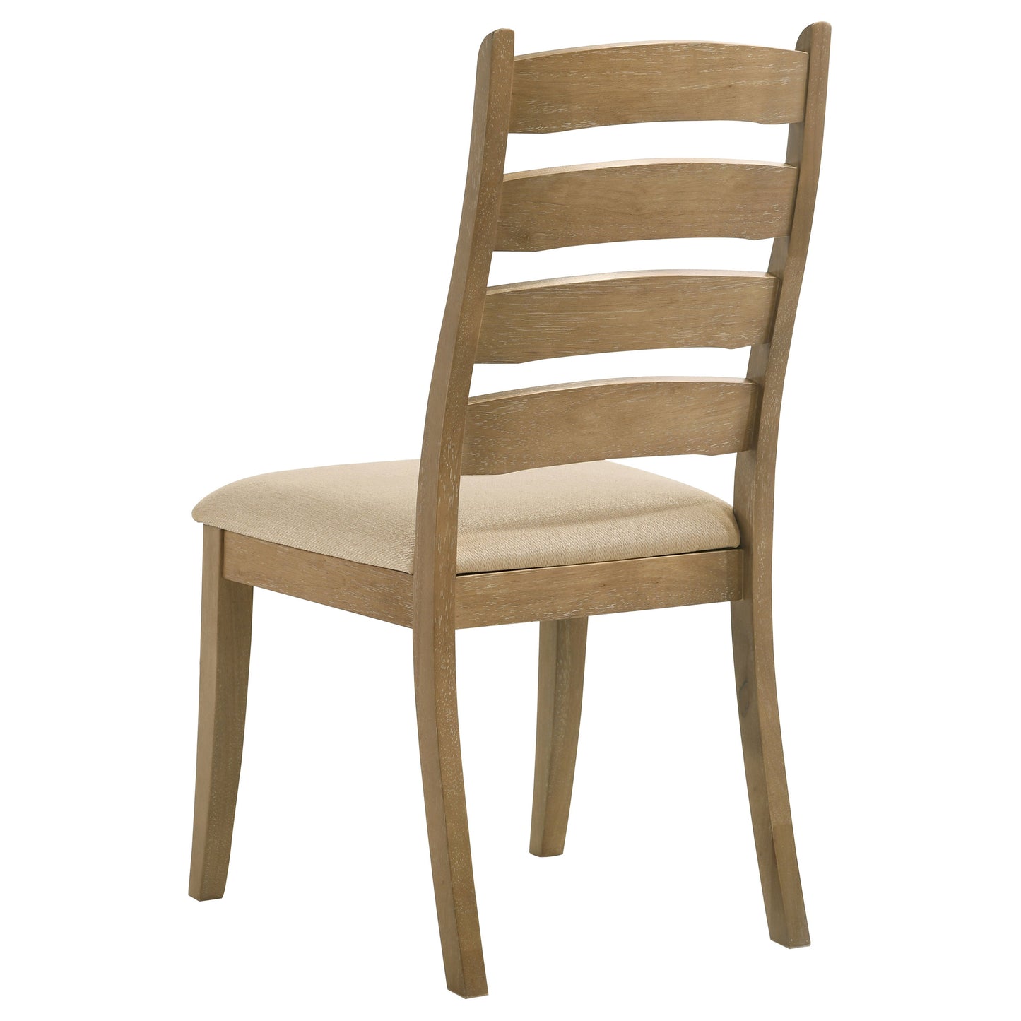 trisha wood dining side chair brown oak (set of 2)