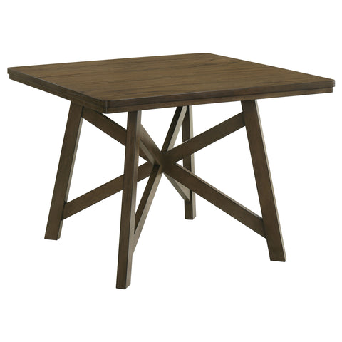 Brie 47-inch Square Counter Height Dining Table BrownBrown