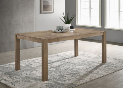 Dominique 71-inch Solid Wood Dining Table Washed Brown