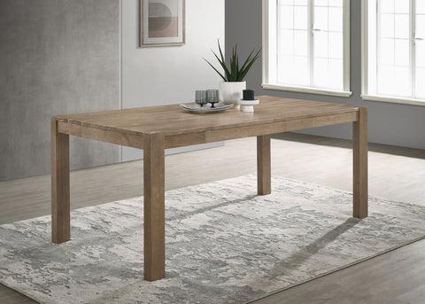 Mackinnon 71-inch Solid Wood Dining Table Washed BrownWashed Brown