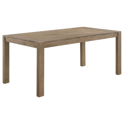 Dominique 71-inch Solid Wood Dining Table Washed Brown