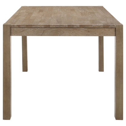 Dominique 71-inch Solid Wood Dining Table Washed Brown