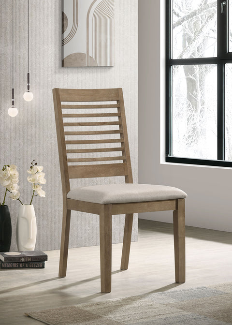 Mackinnon Wood Dining Side Chair Washed Brown (Set of 2)Washed Brown