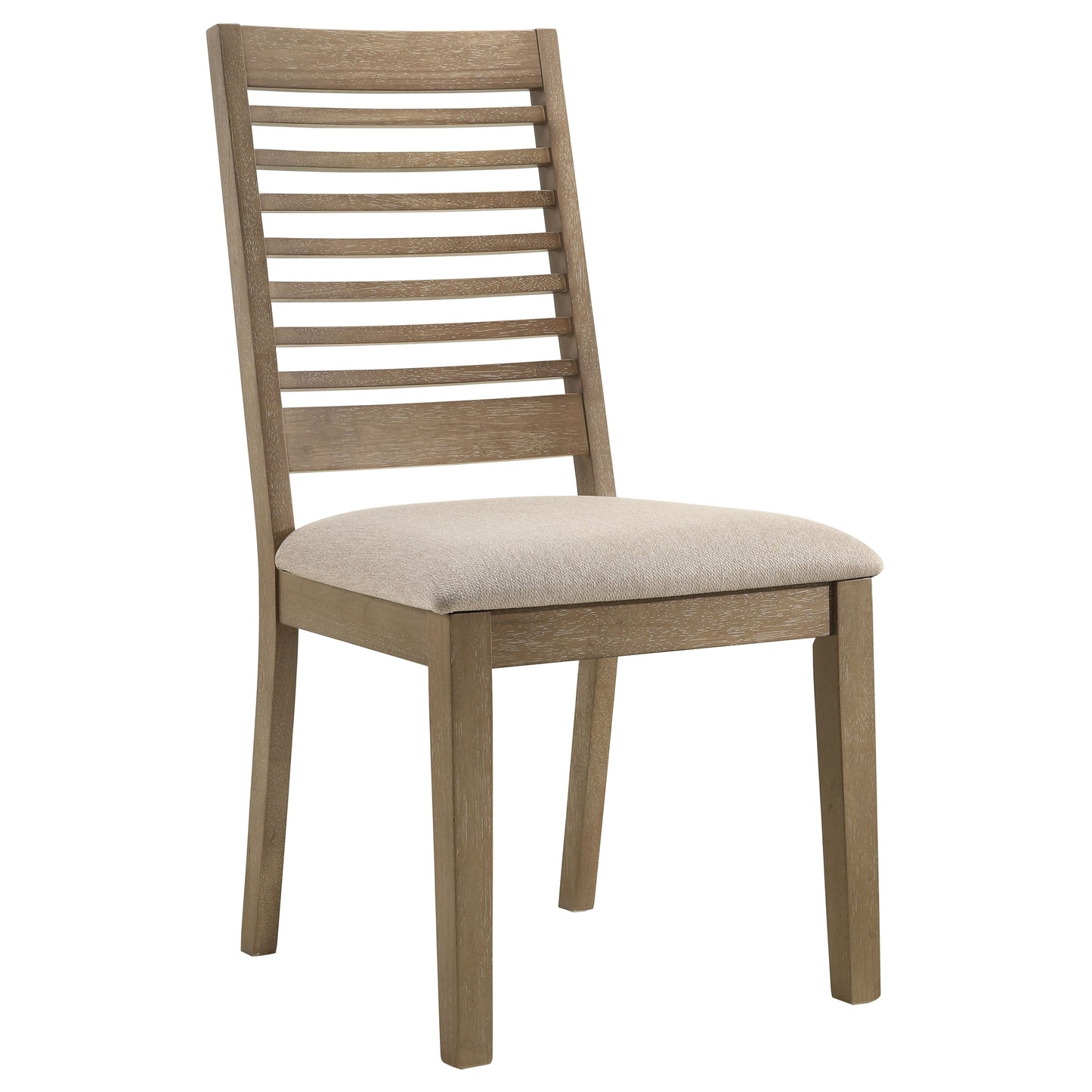 dominique wood dining side chair washed brown (set of 2)